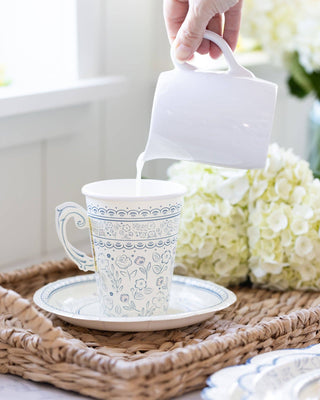 Pembroke Floral 7" Paper Dessert Plate