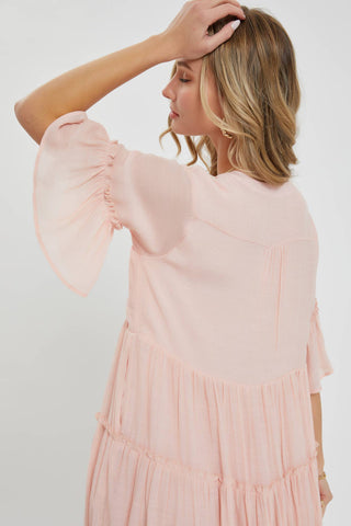 Tiered Shirt Dress