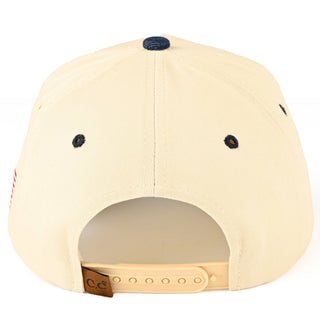 C.C GOD BLESS AMERICA Letter Two Tone Trucker Cap