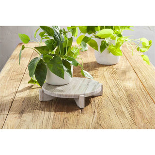 Marble Wood Pedestal
