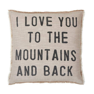 Face To Face Euro Pillow - I Love You To The Mountains