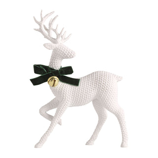Resin White Reindeer Sitter