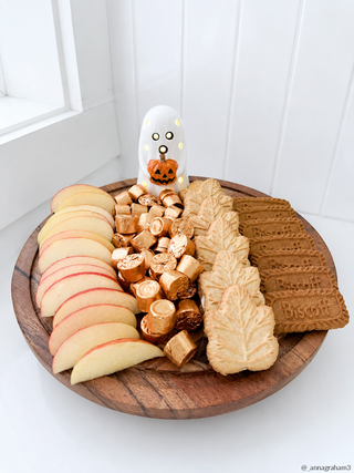 Ghost Holding Pumpkin LED Sitter