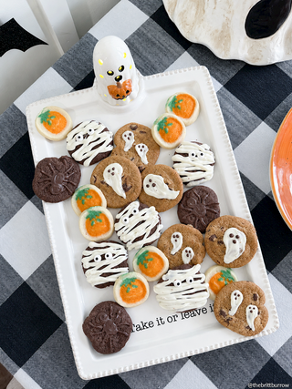 Ghost Holding Pumpkin LED Sitter