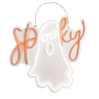 Neon Ghost Door Hanger