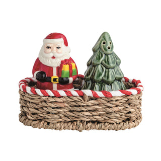 Santa and Tree Salt & Pepper Set