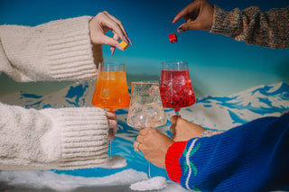 Après-Ski Spritzer Mixer Cube Trio for Champagne/Wine