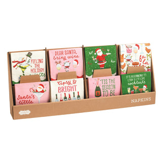 Holiday Bar Napkins - Assorted