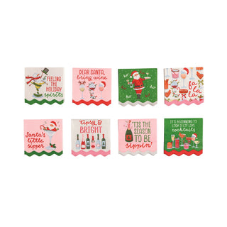 Holiday Bar Napkins - Assorted