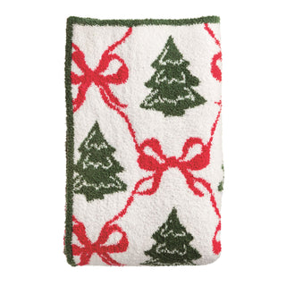 Chenille Christmas Tree Blanket