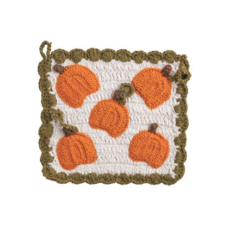 Tossed Pumpkin Potholder