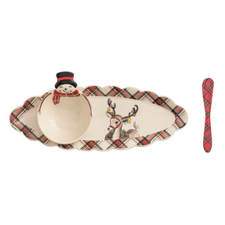 Tartan Tidbit and Tray
