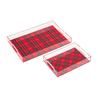 Acrylic Tartan Trays