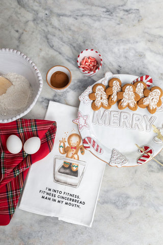 Christmas Gingerbread Man Towel