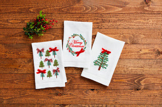 Embroidered Christmas Towel