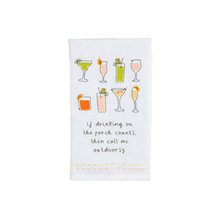 Garden Embroidered Towel