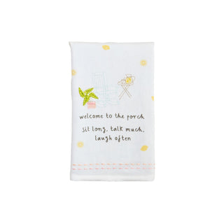Garden Embroidered Towel
