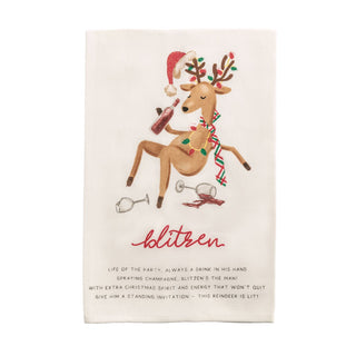 Reindeer Poem Towel