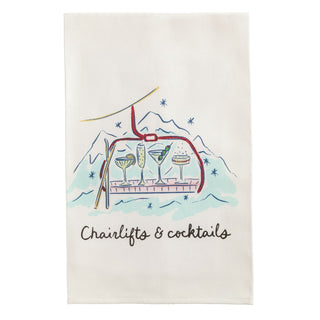 Ski Cocktail Towel