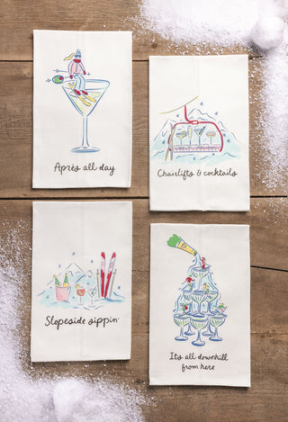 Ski Cocktail Towel