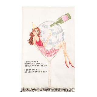 New Year Glitter Towel