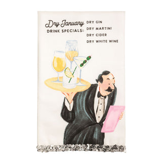 New Year Glitter Towel