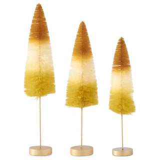 Candy Corn Bottle Brush Trees Large