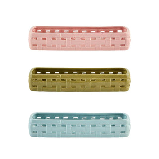 Ceramic Woven Basket- Long