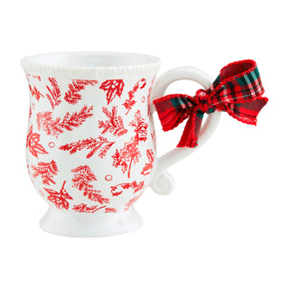 Christmas Toile Print Mug