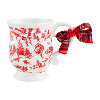 Christmas Toile Print Mug