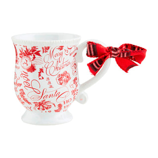 Christmas Toile Print Mug