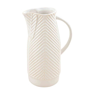 Debossed Stoneware Pitcher