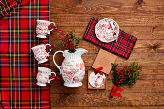 Toile Ceramic Pitcher