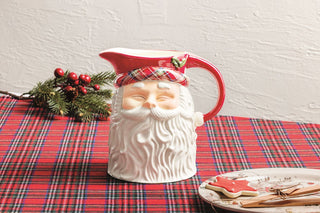 Tartan Santa Pitcher
