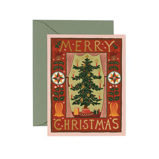 Folk Christmas Tree Boxed Card Set