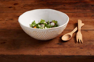 White Weave Bowl