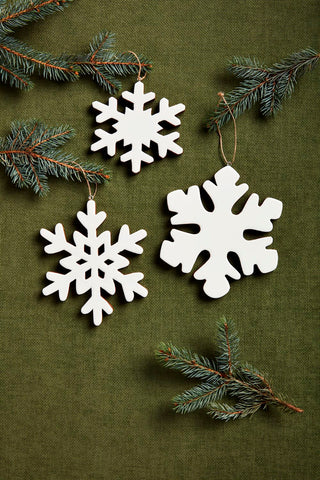 Enamel Snowflake Ornament