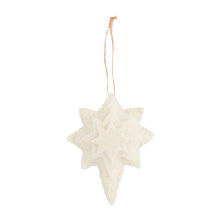 White Felt Ornaments