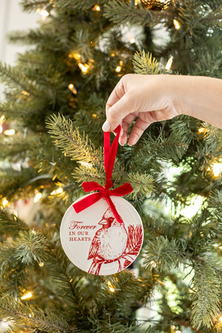 Cardinal Ceramic Box Ornament