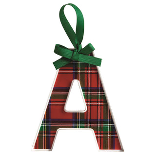 Initial Tartan Ornament