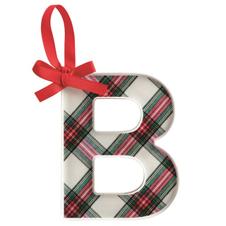 Initial Tartan Ornament