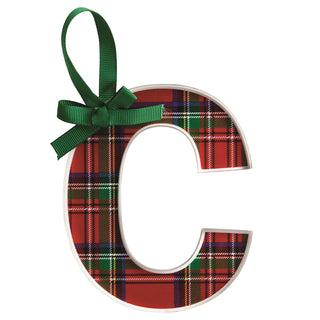 Initial Tartan Ornament