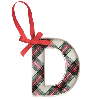 Initial Tartan Ornament