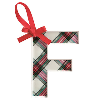 Initial Tartan Ornament