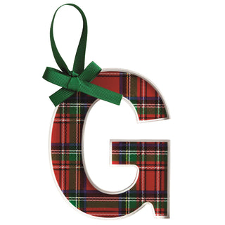 Initial Tartan Ornament