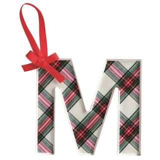 Initial Tartan Ornament