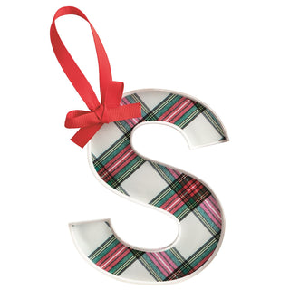Initial Tartan Ornament
