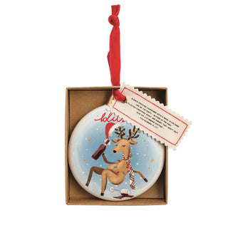 Santa's Reindeer Ornament