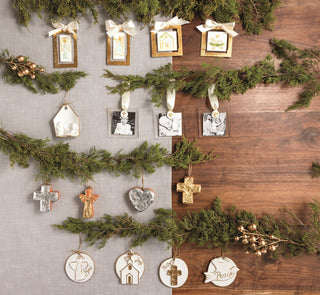 Gold Nativity Ornament