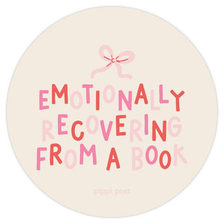 Emotionally Recovering From A Book Decal Sticker